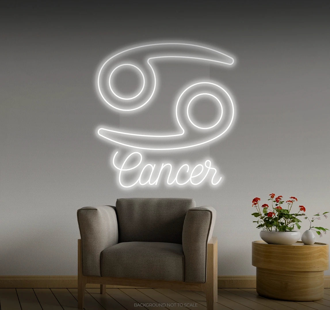 Cancer horoscope LED neon