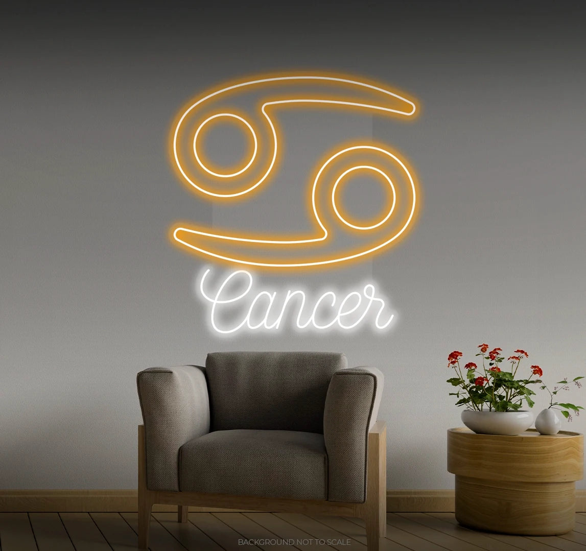 Cancer horoscope LED neon