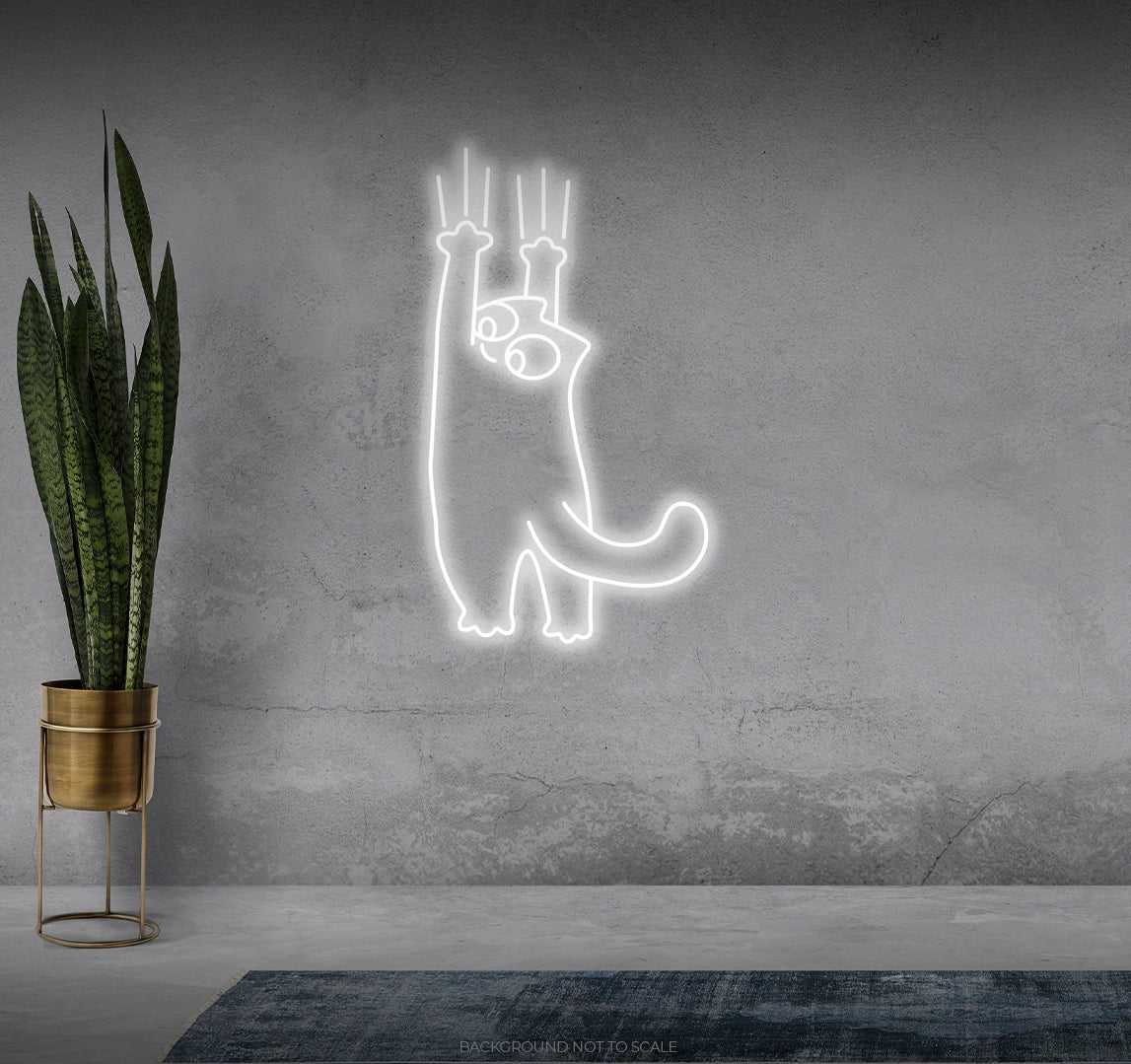 Cat scratch ledneon