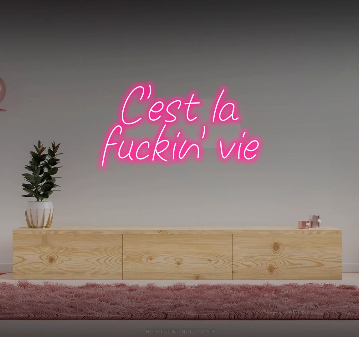 C'est La fucking Vie LED neon