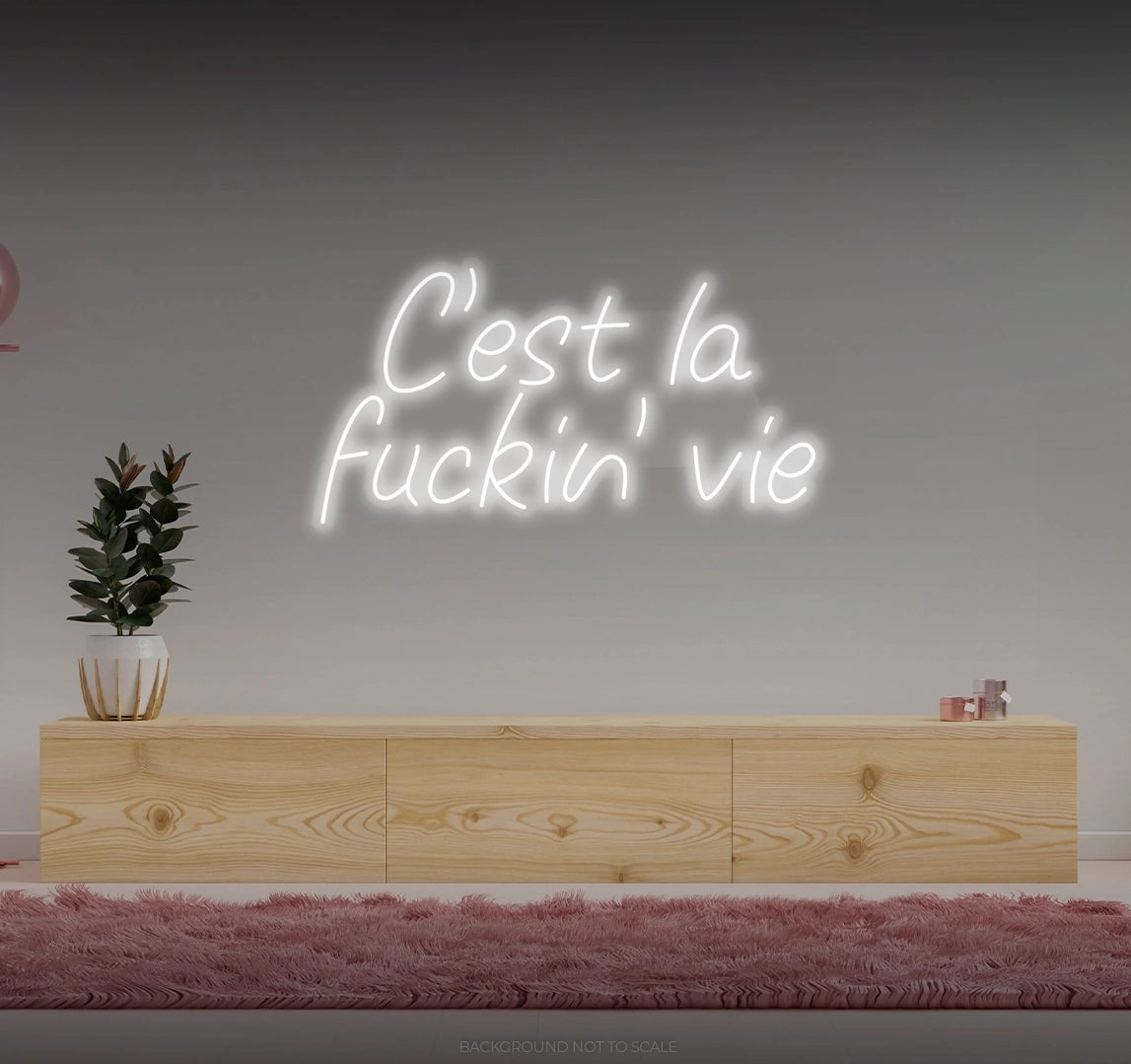 C'est La fucking Vie LED neon