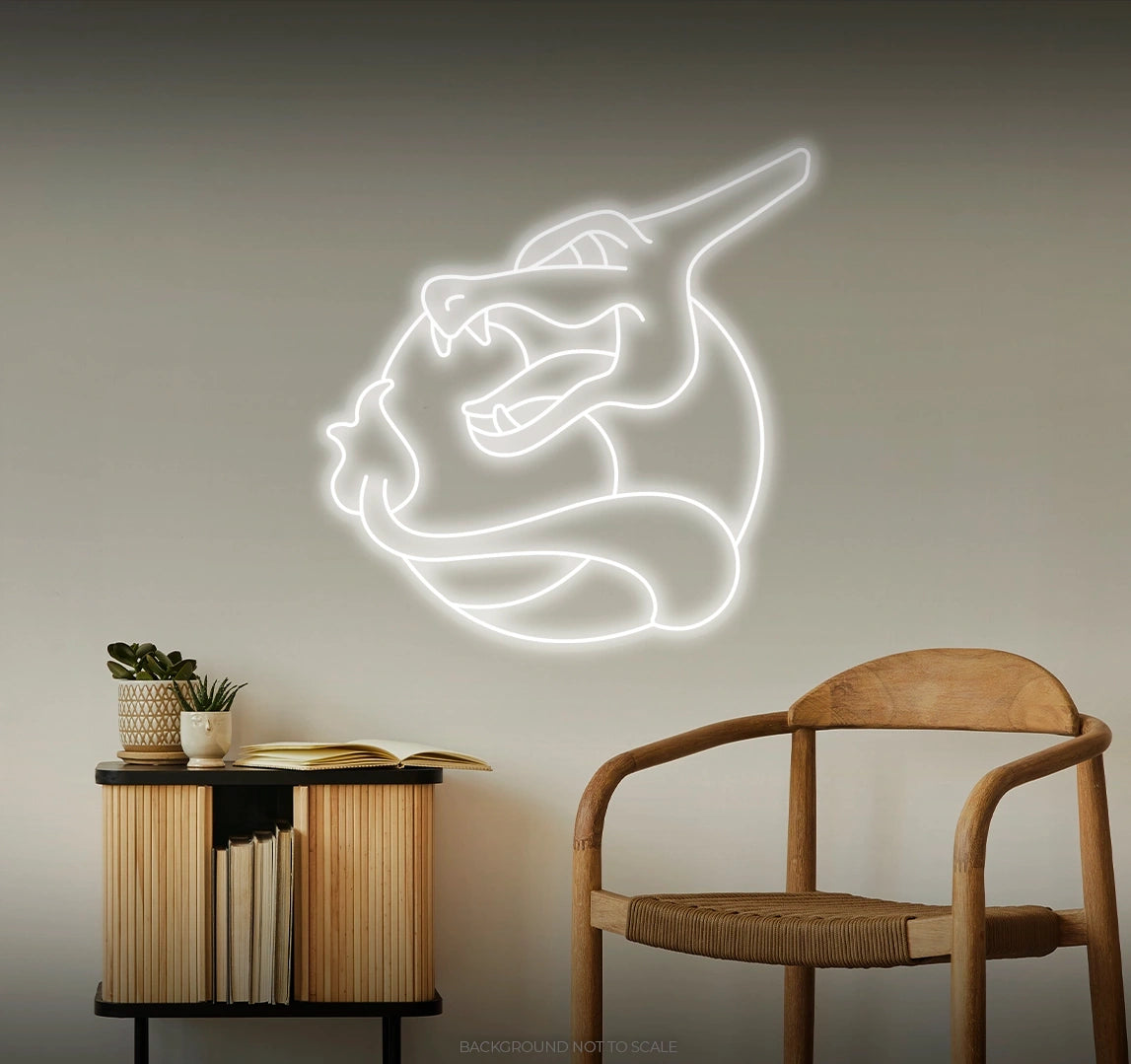 Charizard logo LED neon