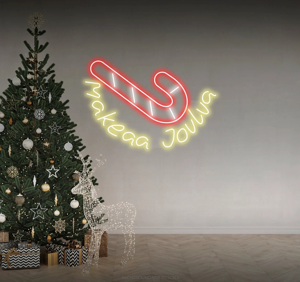 Christmas candy makeaa joulua LED neon