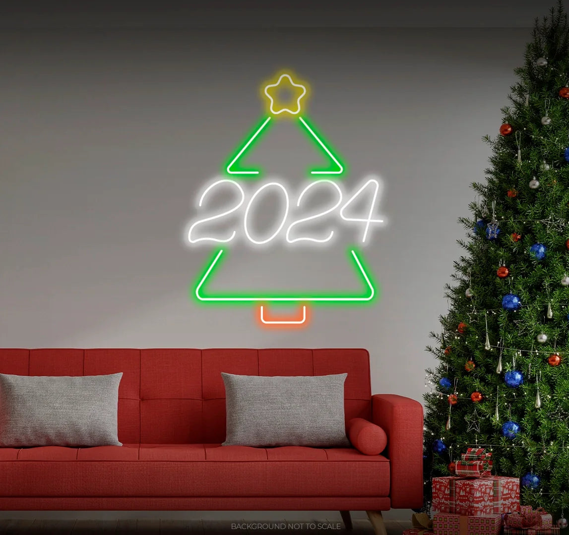 Christmas tree 2024 LED neon