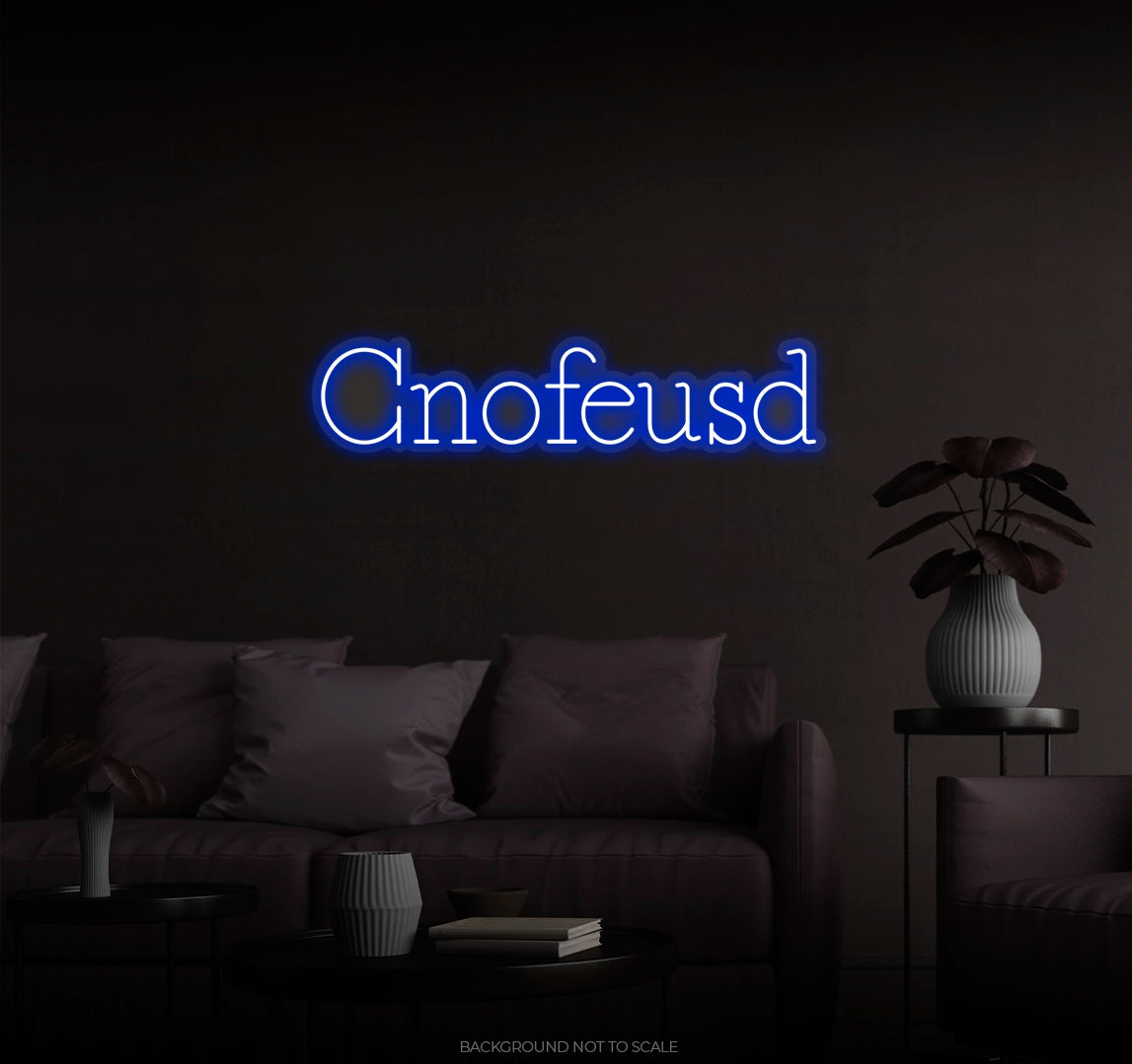 Cnofeusd Confused LED neon