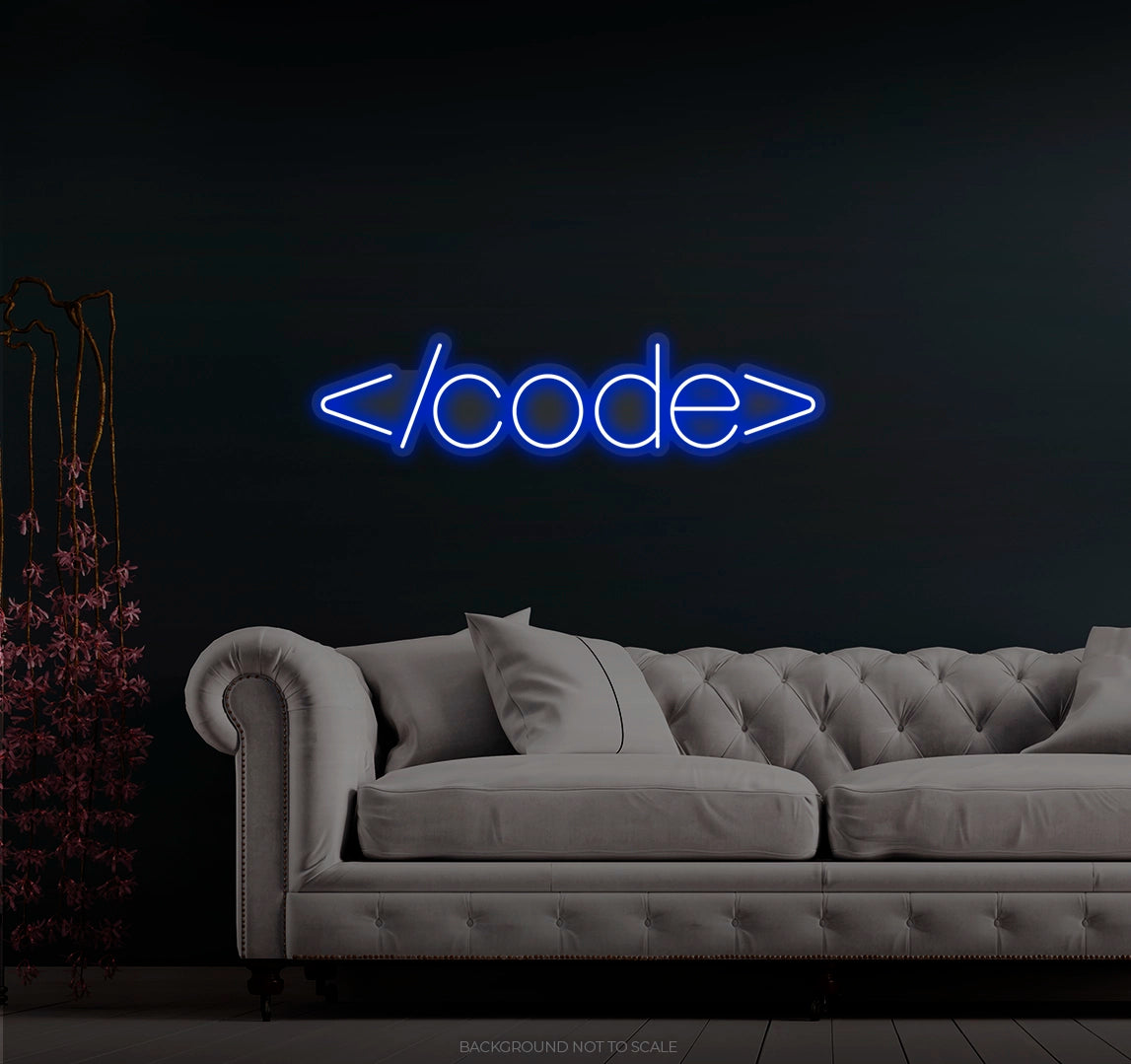 Code Coding LED neon