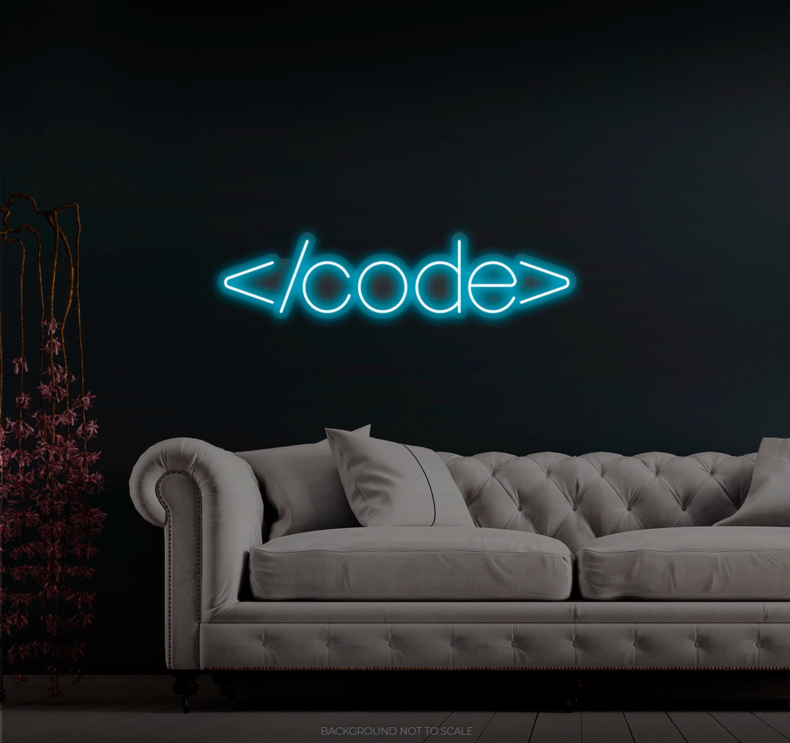 Code Coding LED neon