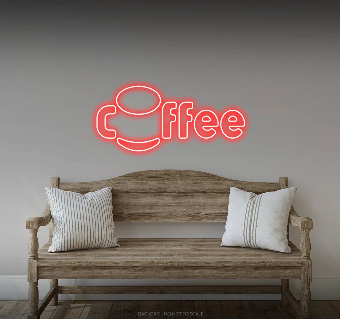 Coffee coffee mug LED neon