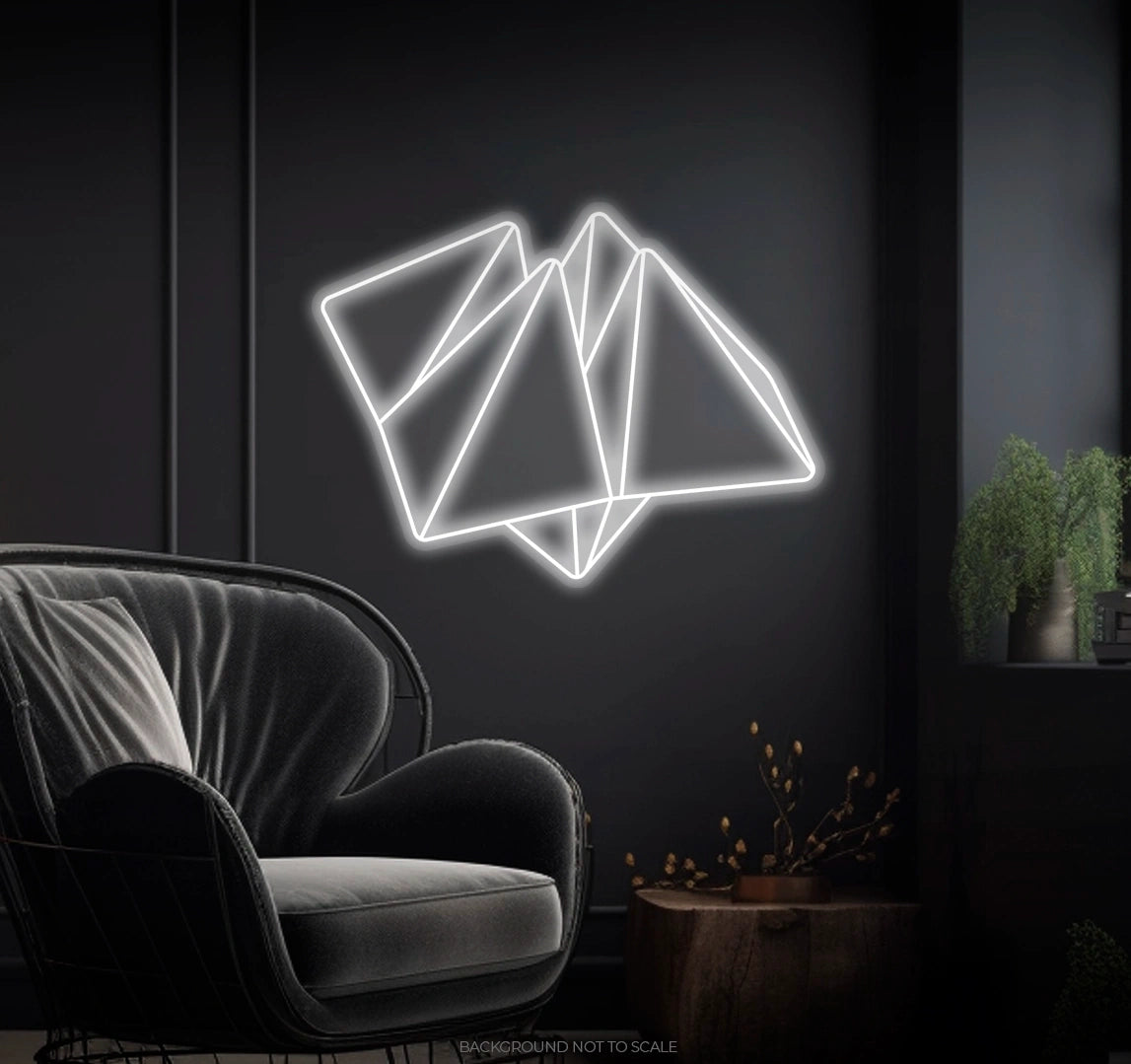 Cootie catcher LED neon