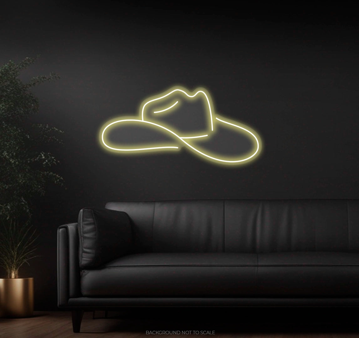 Cowboy Hat LED neon