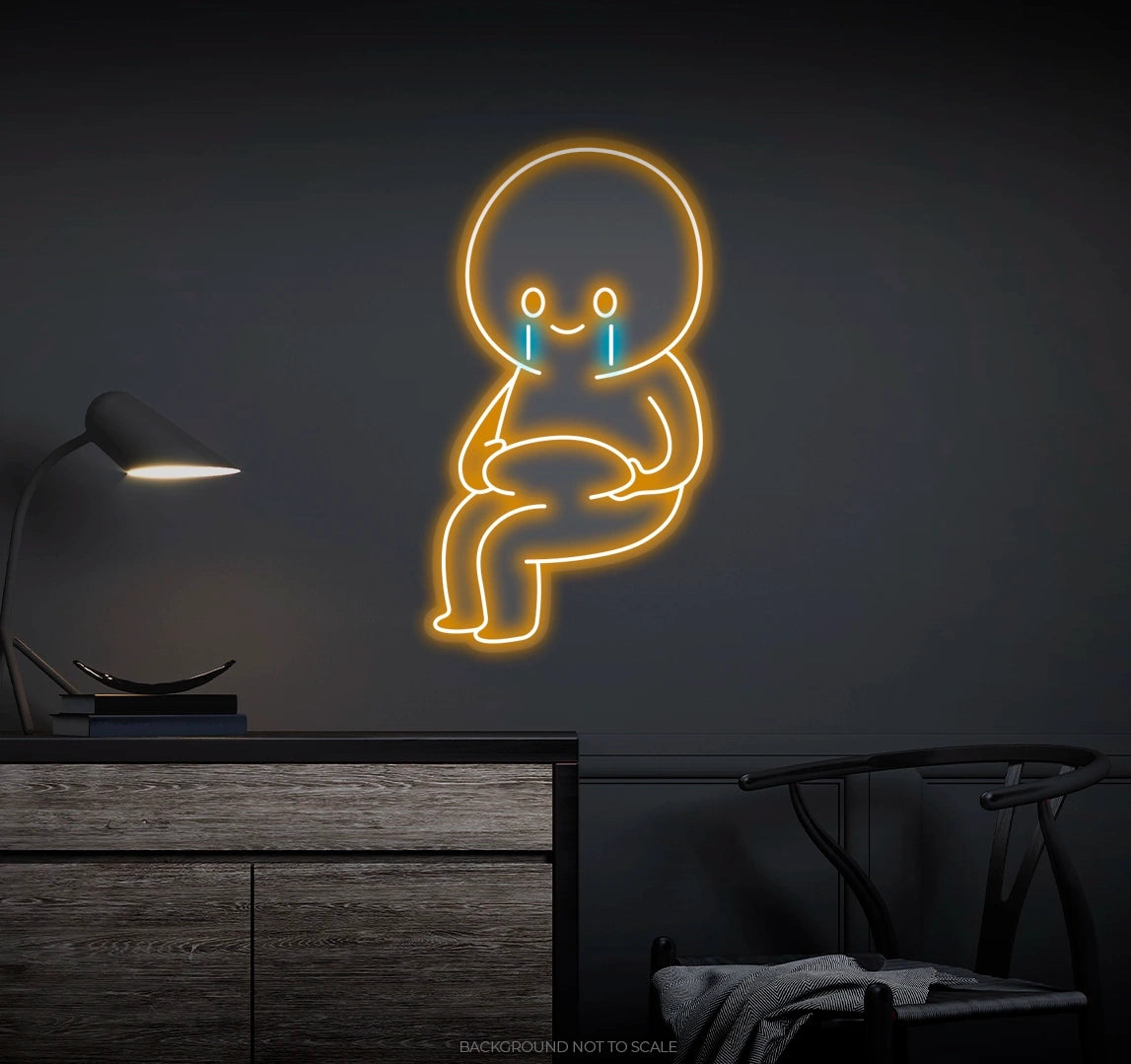 Crying man with belly Ledneon