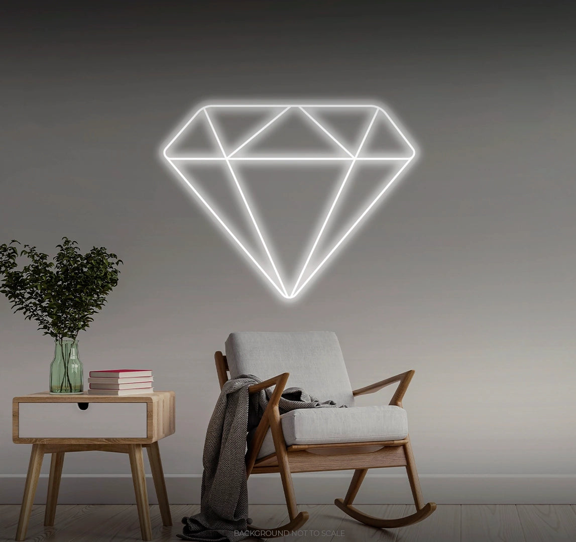 Diamond icon LED neon