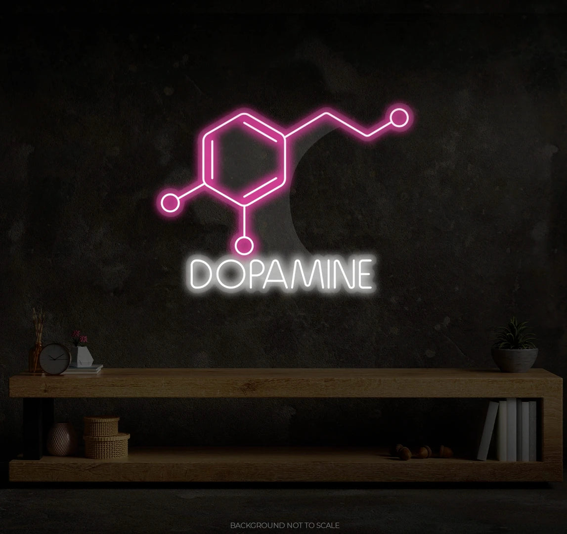 Dopamine Chemical Formula LED neon