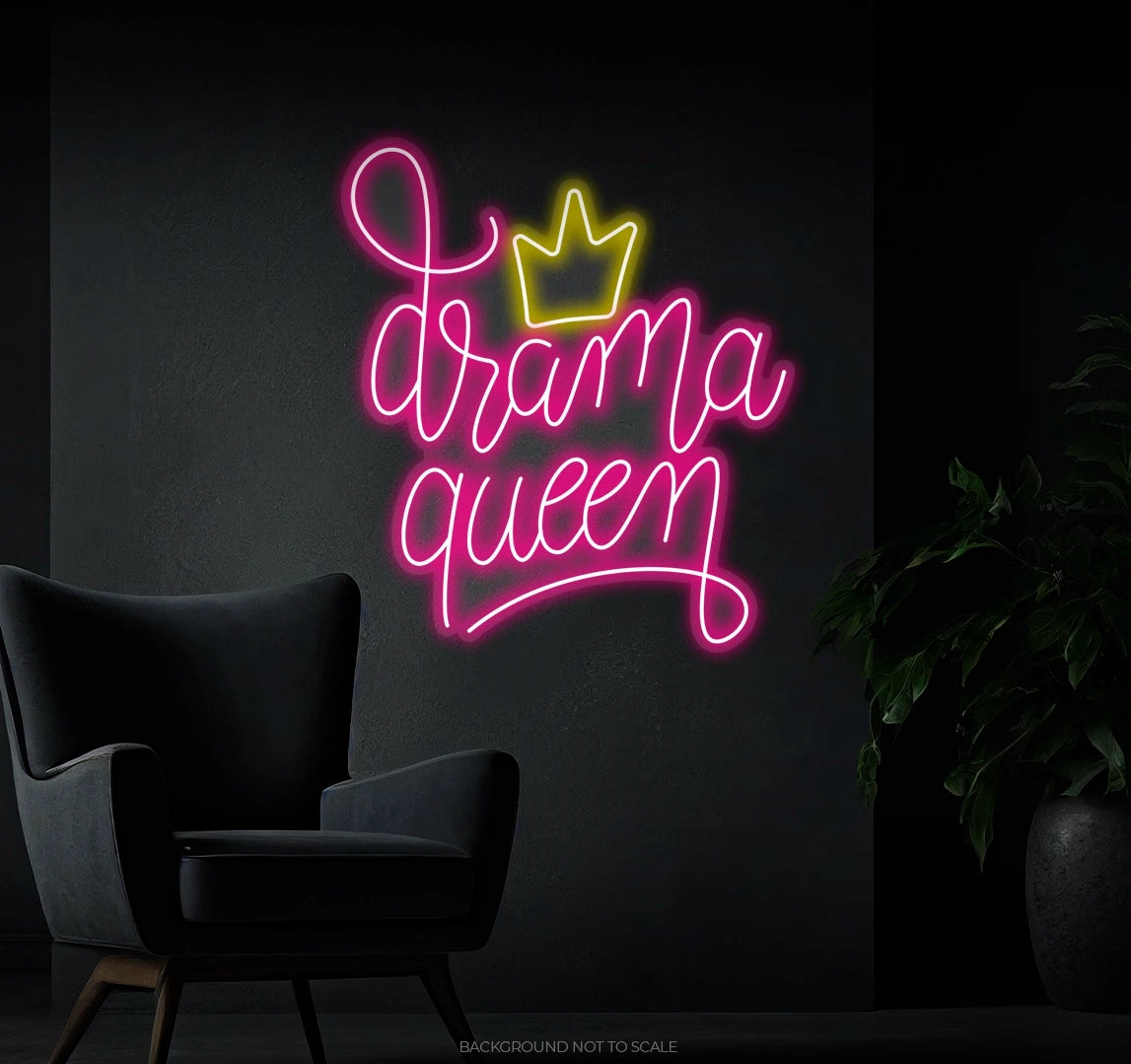 Drama queen crown Ledneon