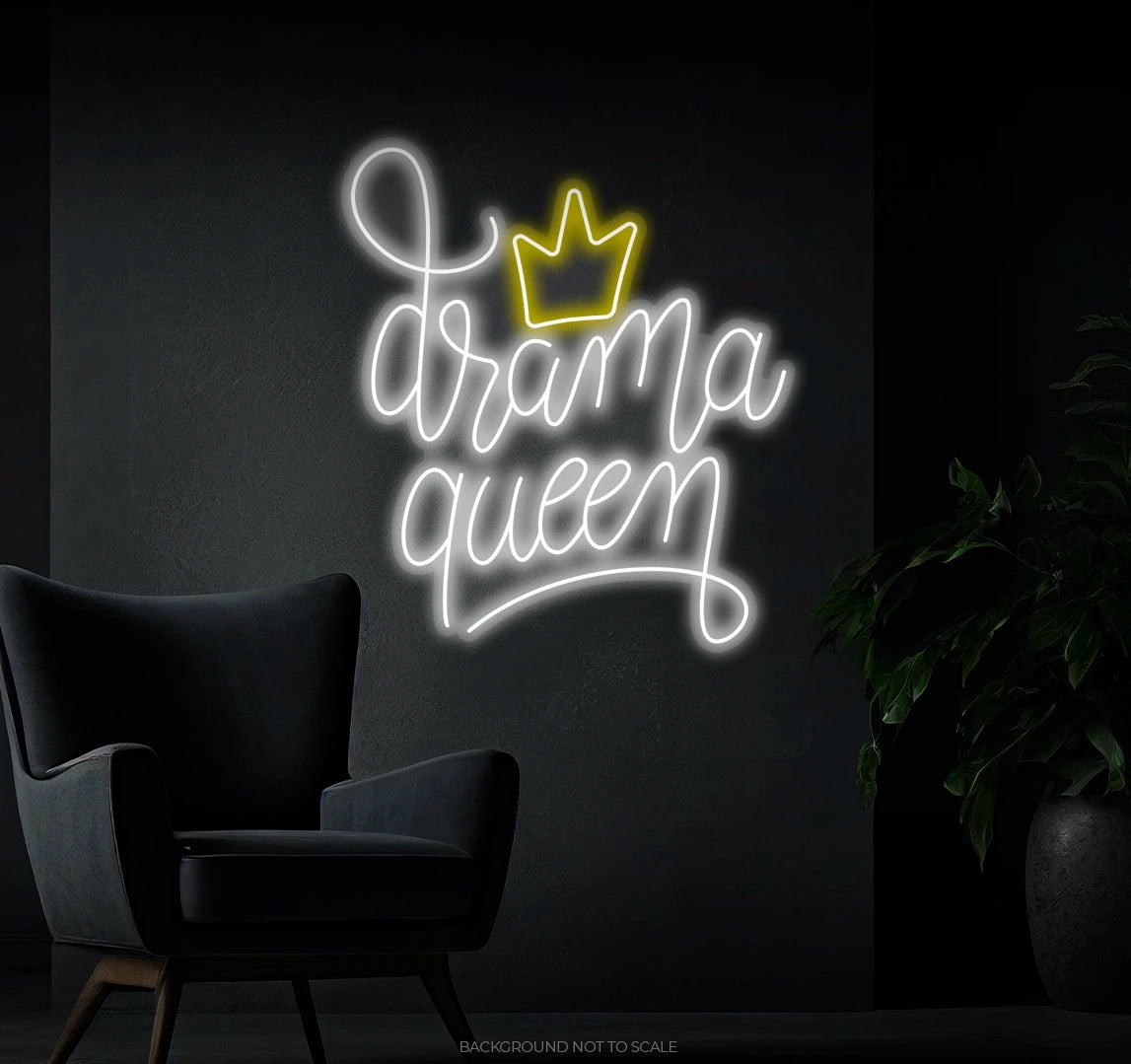 Drama queen crown Ledneon