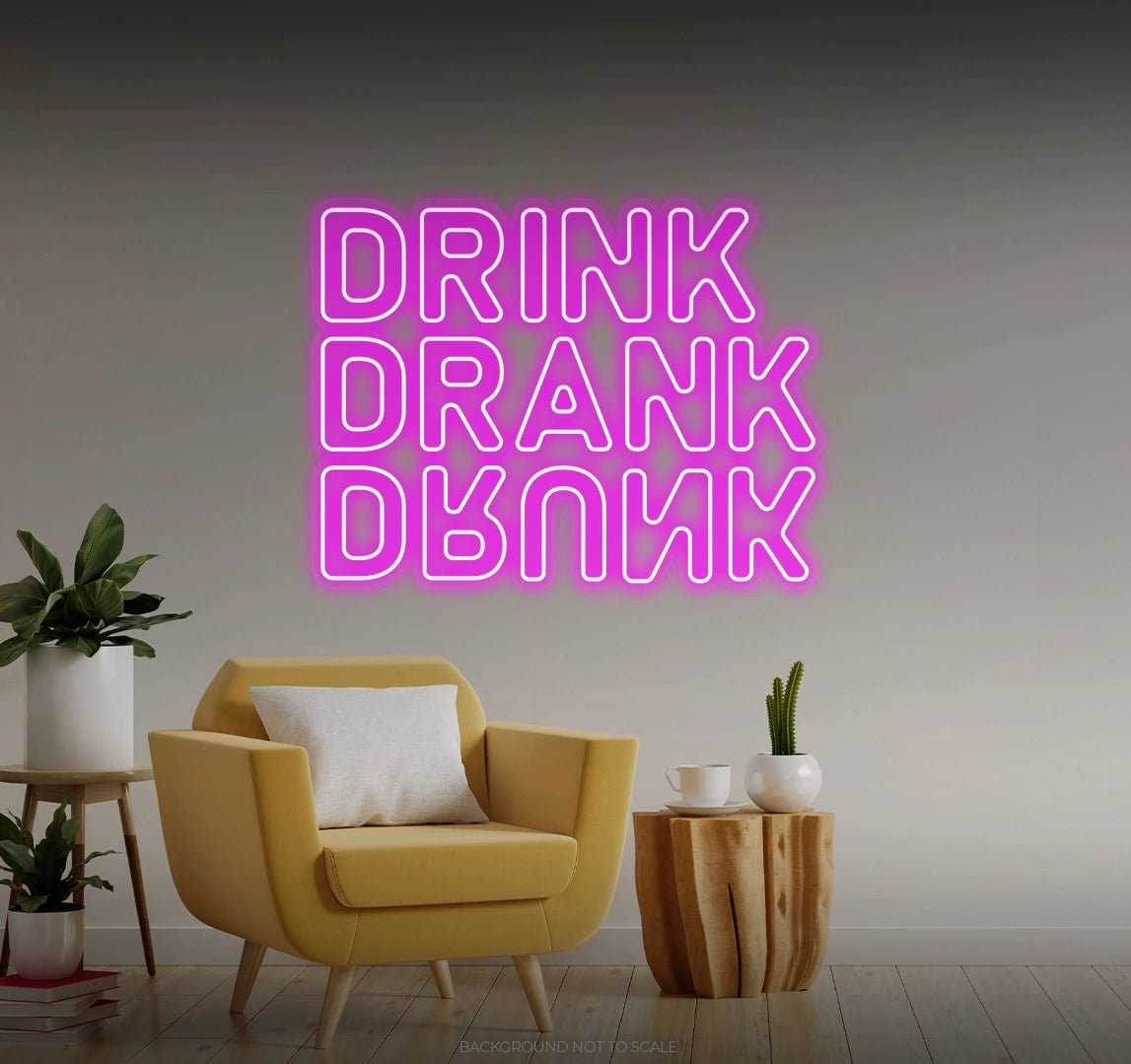 Drink drank drunk LED neon