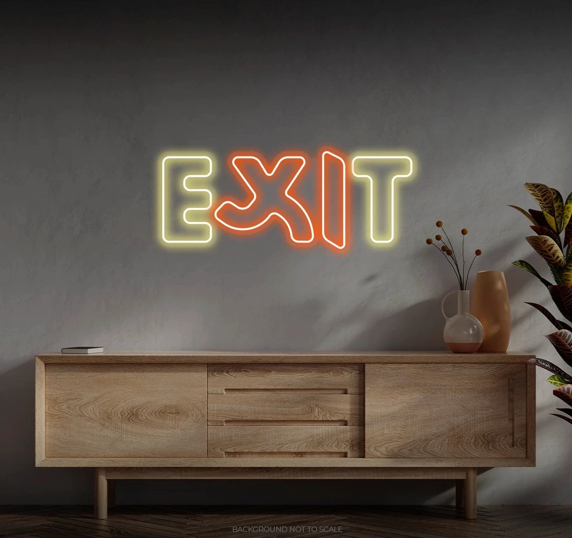 Exit running LED neon