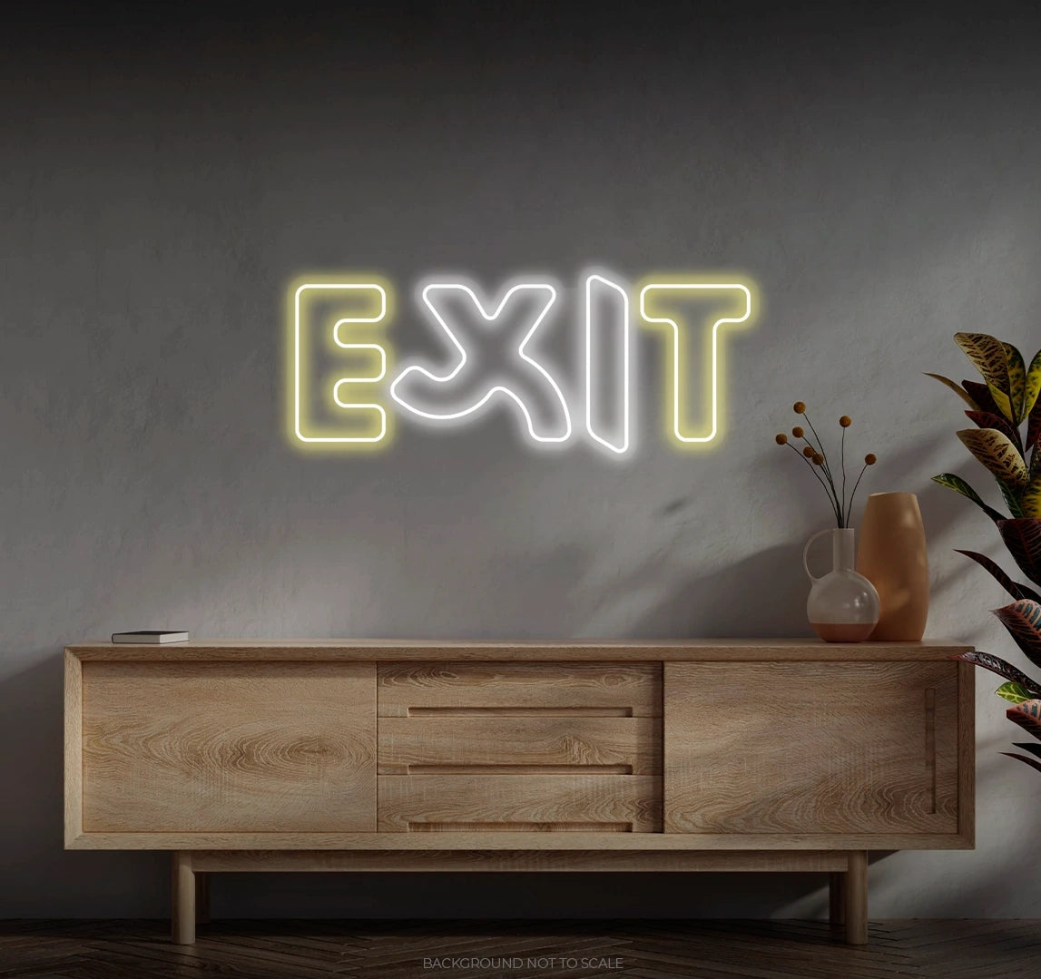 Exit running LED neon