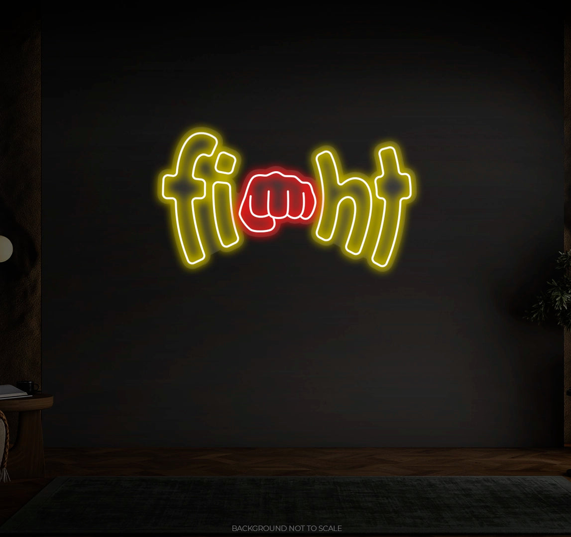 Fight Fist LED neon