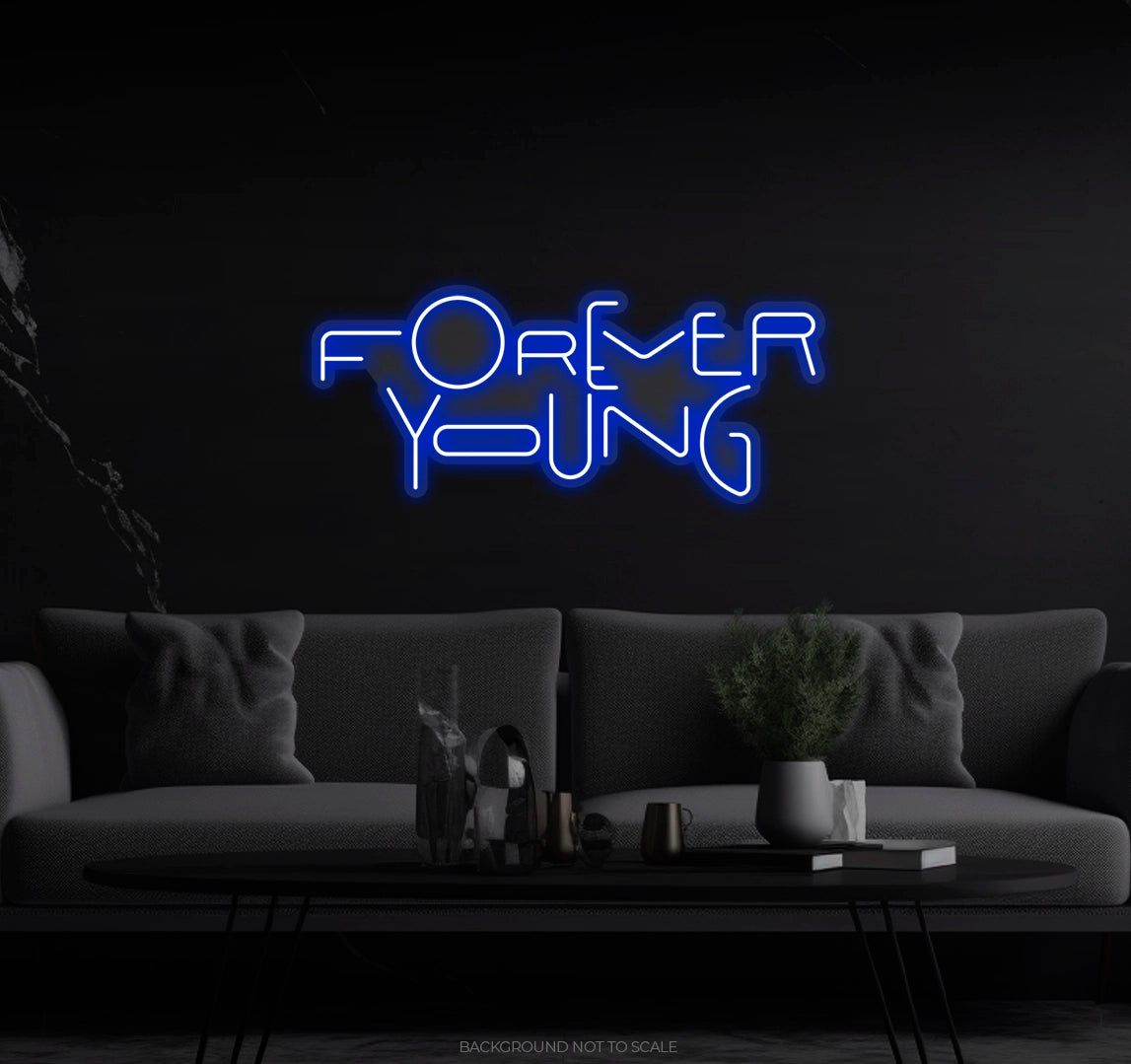 Forever Young Different Letters LED neon