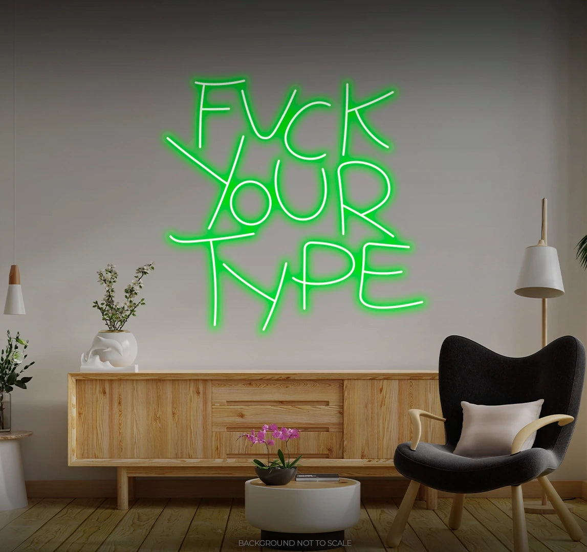 Fuck your type LED neon