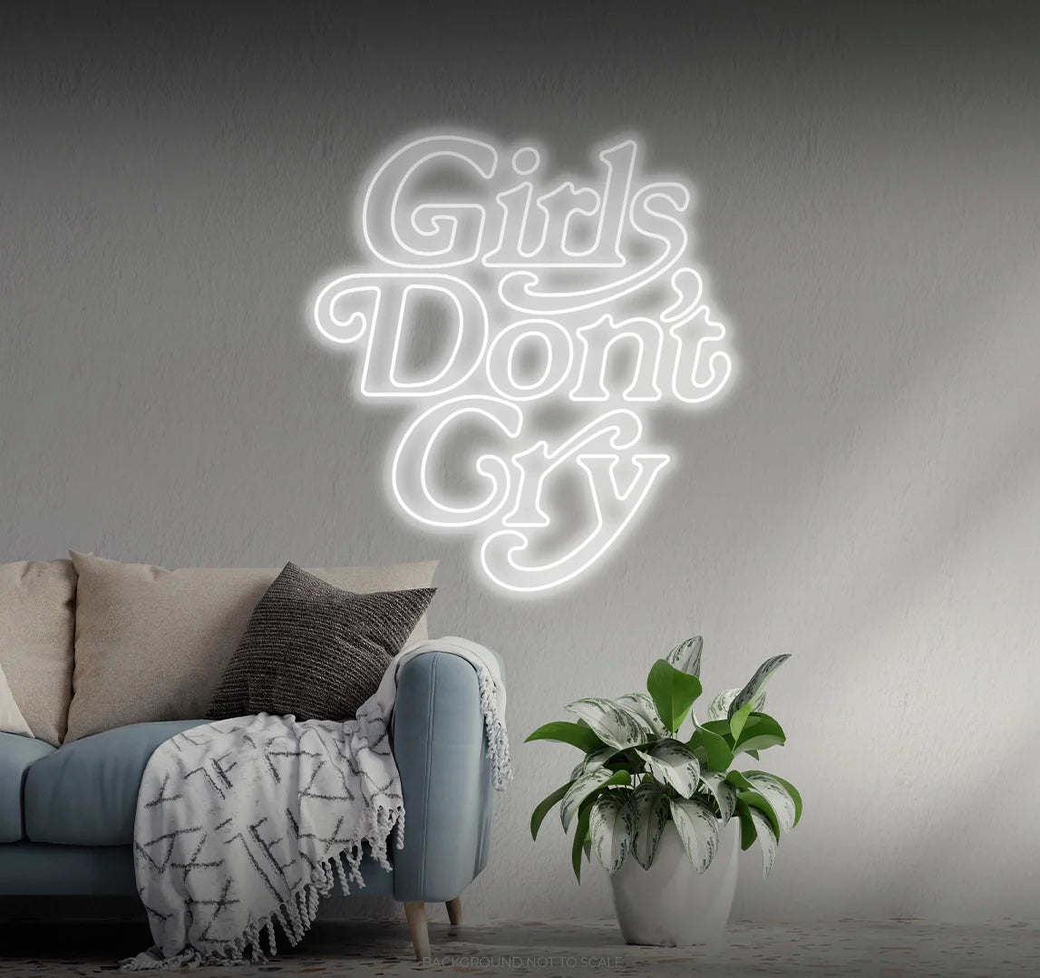 Girls don't cry LED neon