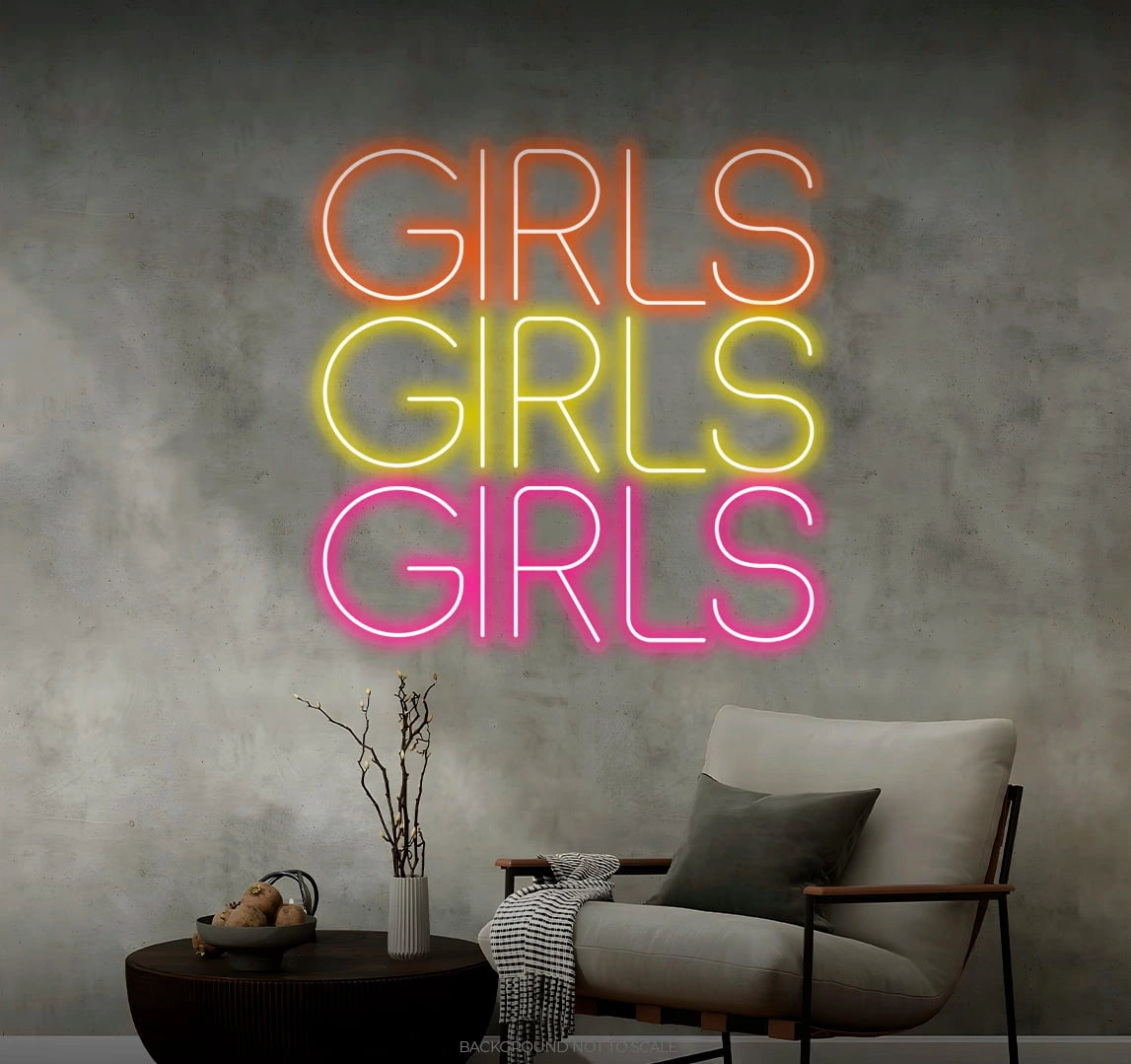 Girls girls girls LED neon