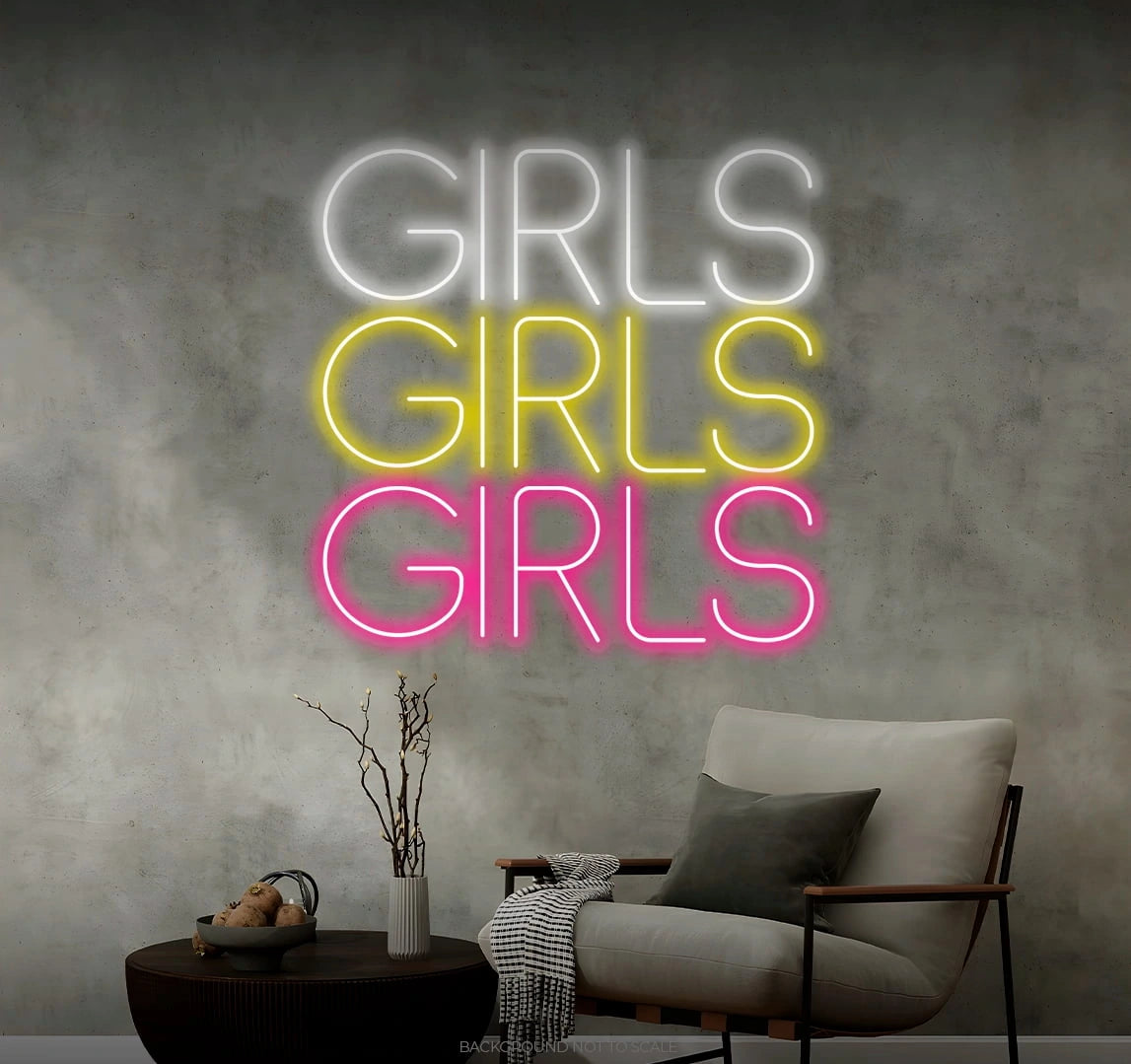 Girls girls girls LED neon