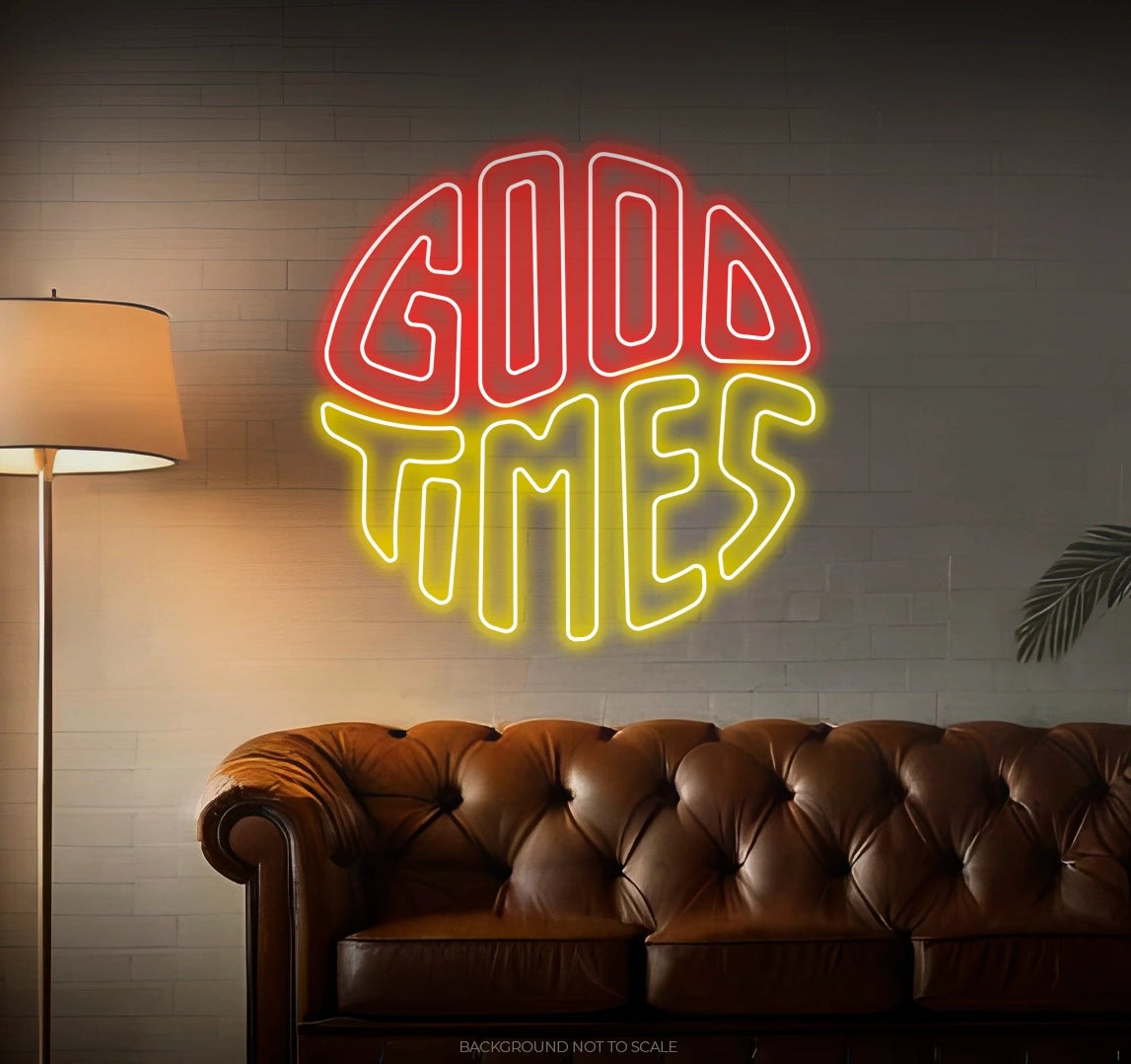 Good times circle shape LED neon