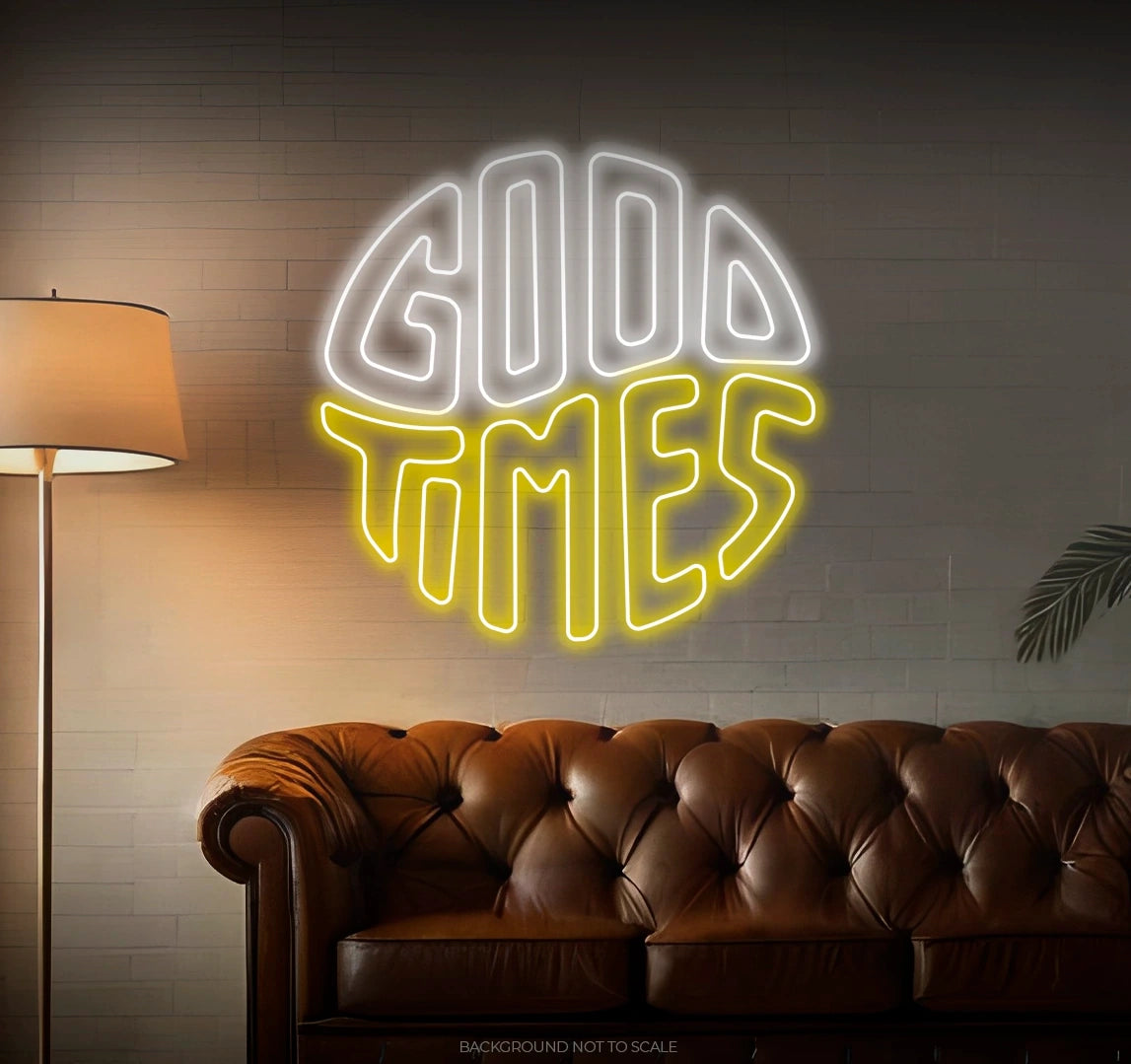 Good times circle shape LED neon