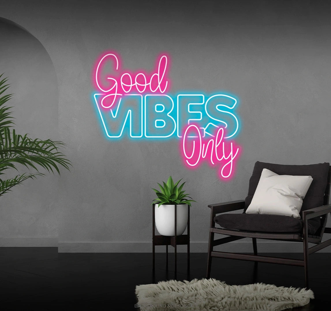 Good vibes only LED neon