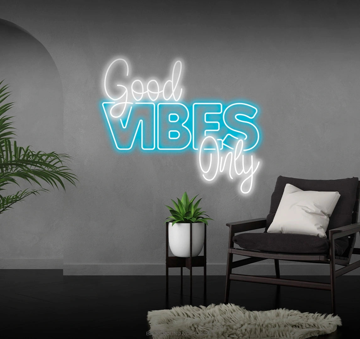 Good vibes only LED neon