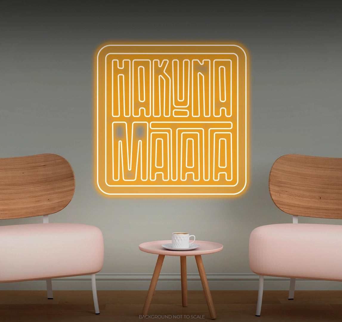 Hakuna matata LED neon