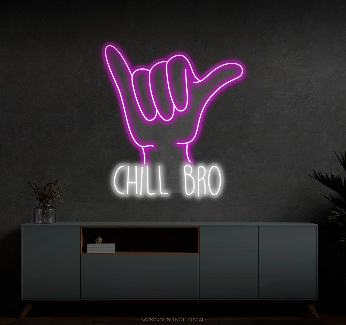 Hand gesture chill bro Ledneon