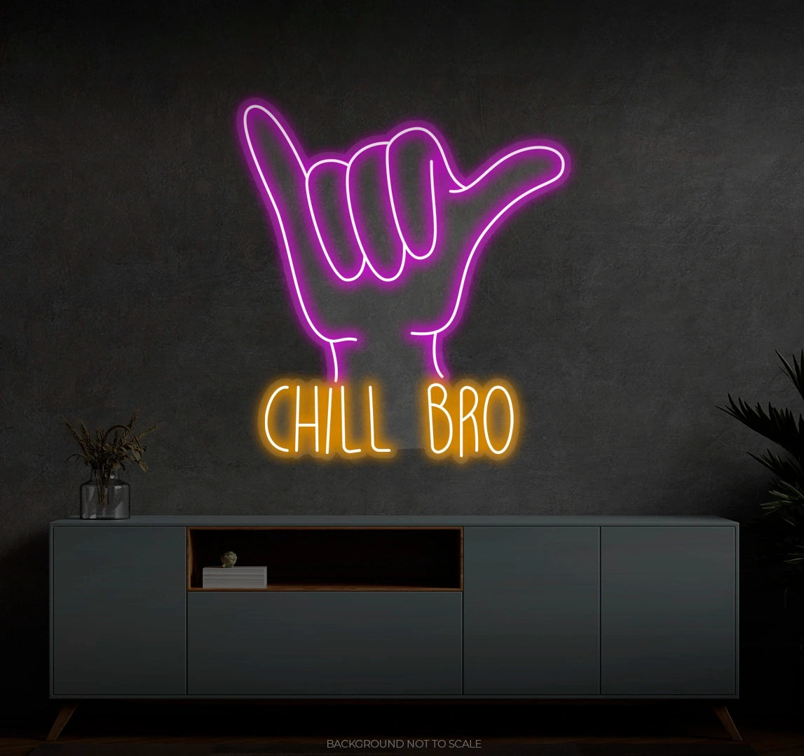 Hand gesture chill bro Ledneon
