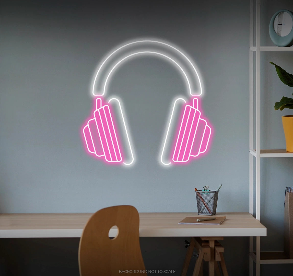 Headphones ledneon