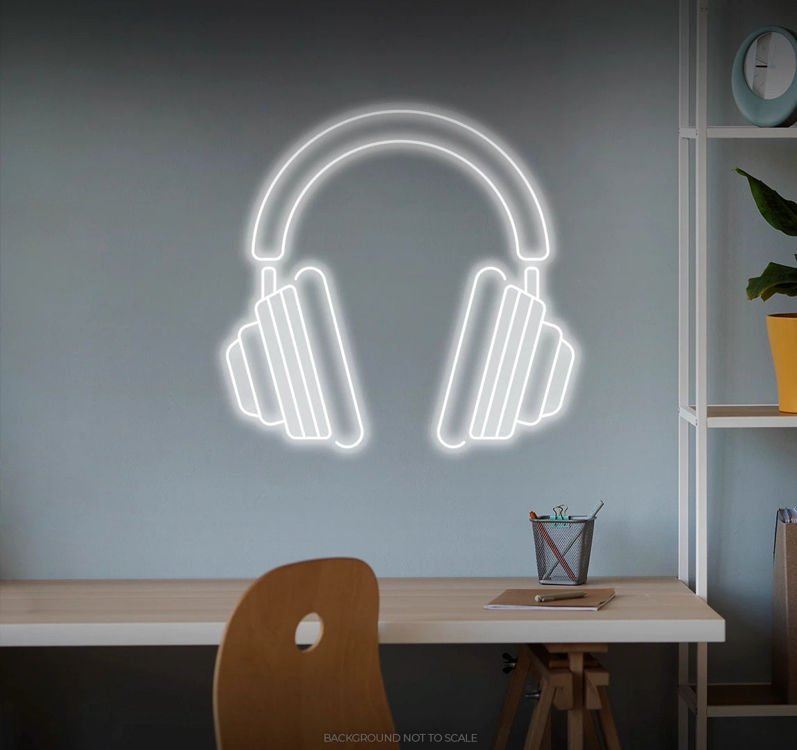 Headphones ledneon