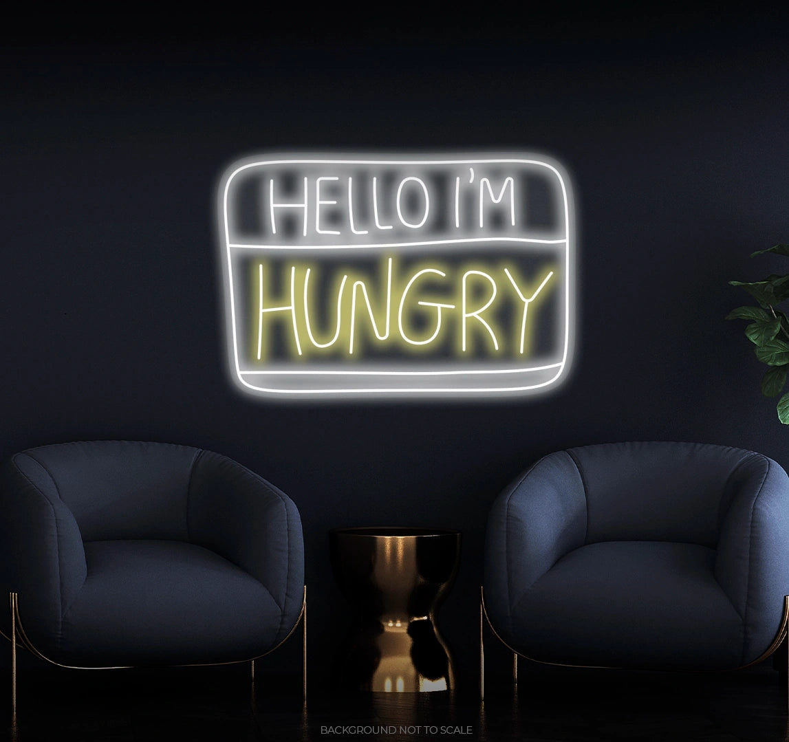 Hello im hungry LED neon