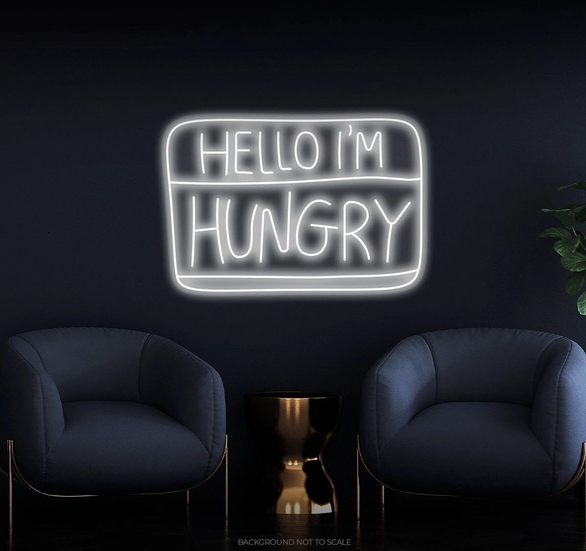 Hello im hungry LED neon