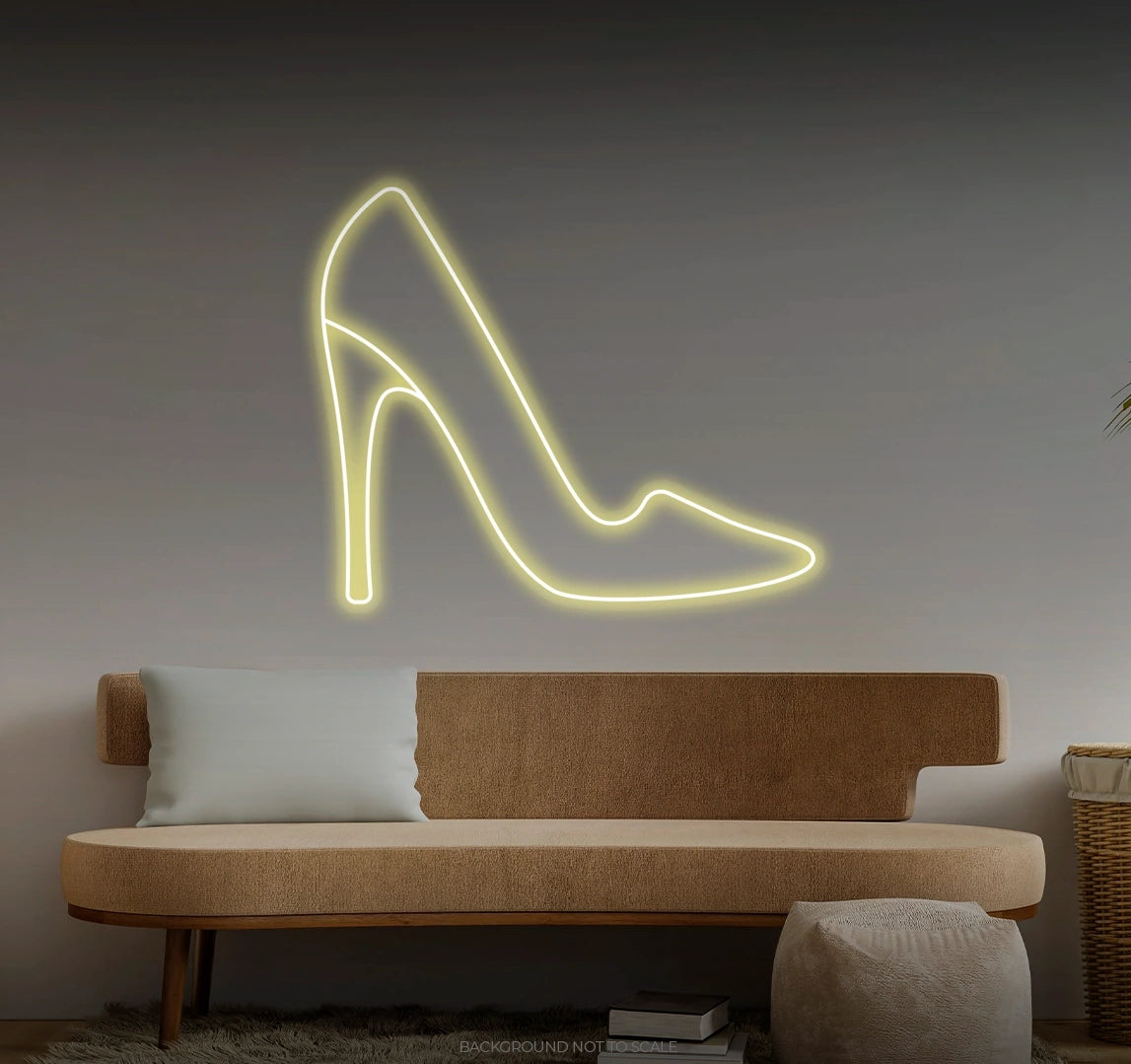 High heel LED neon