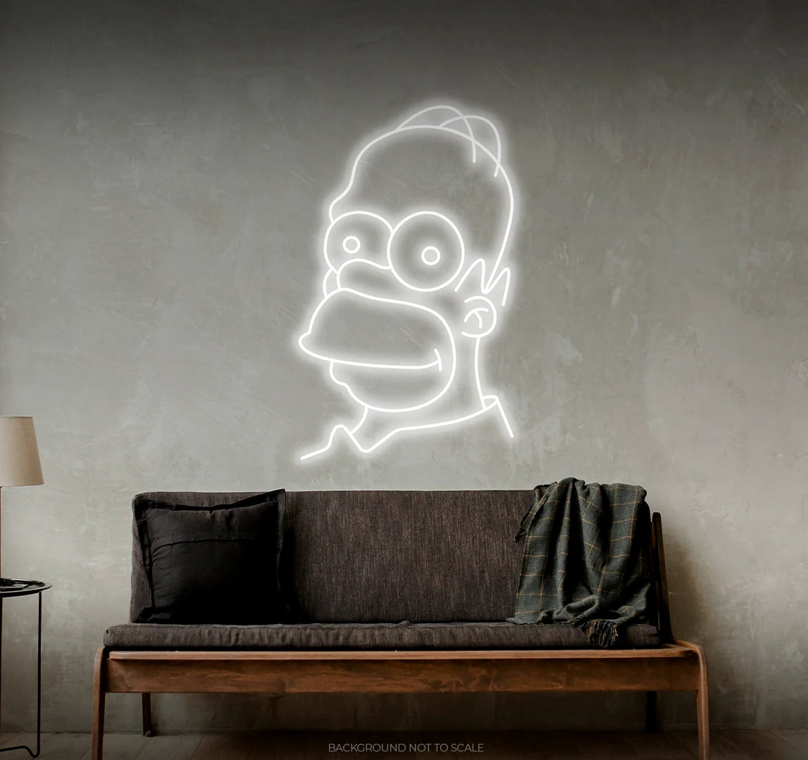 Homer simpson ledneon