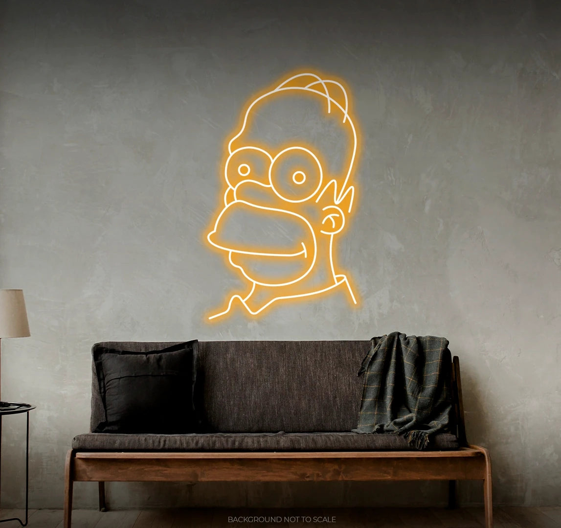 Homer simpson ledneon