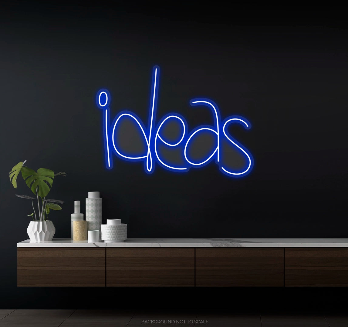 Ideas handwriting Ledneon