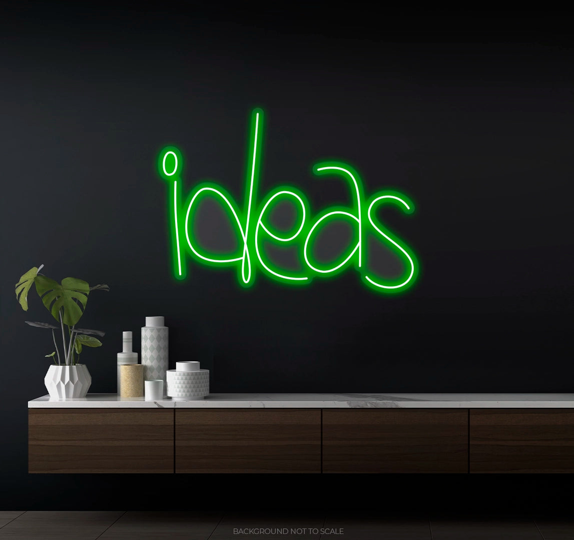 Ideas handwriting Ledneon