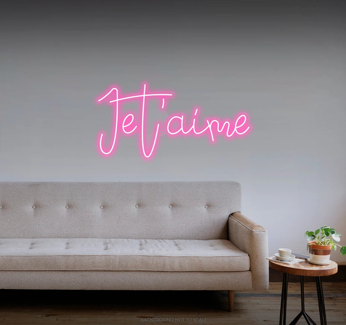 Je t'aime LED neon