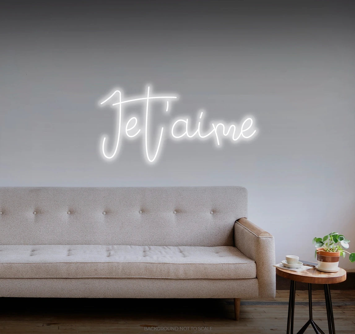 Je t'aime LED neon