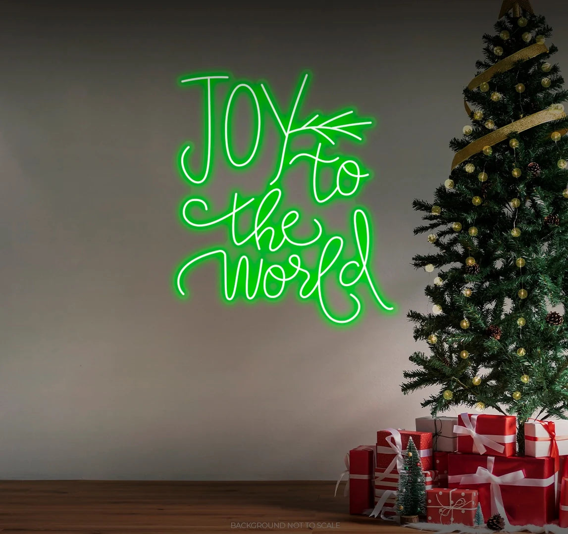 Joy to the world LED neon