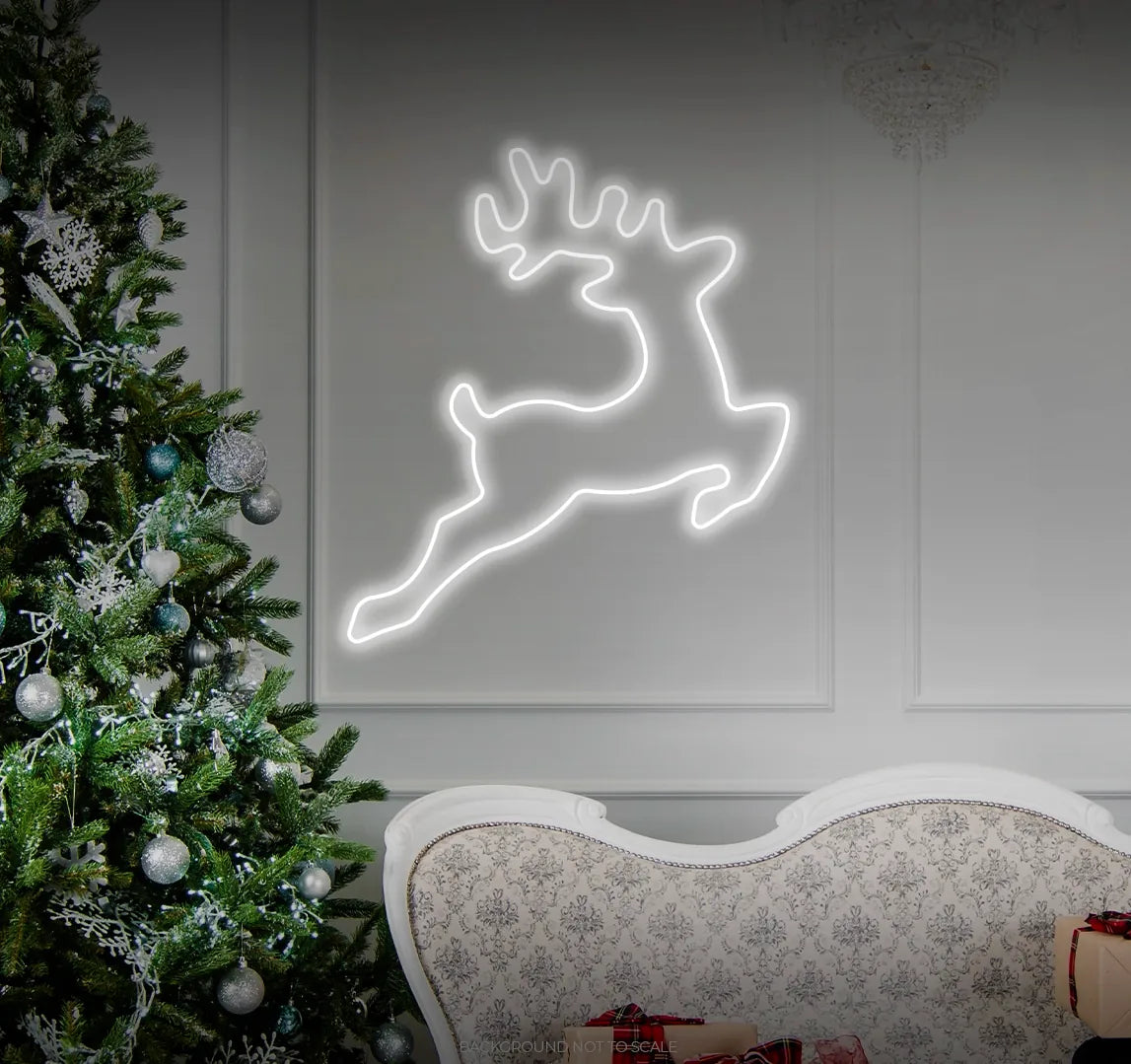 Jumpin reindeer LED neon