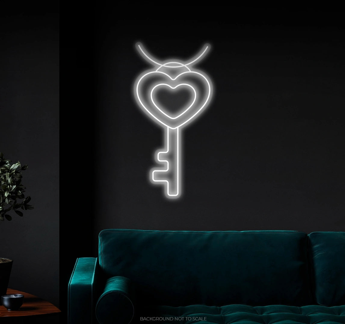 Key of heart Ledneon