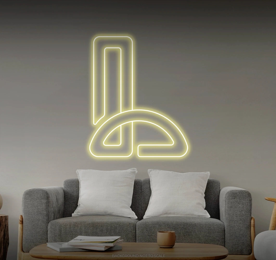 Letter L LED neon